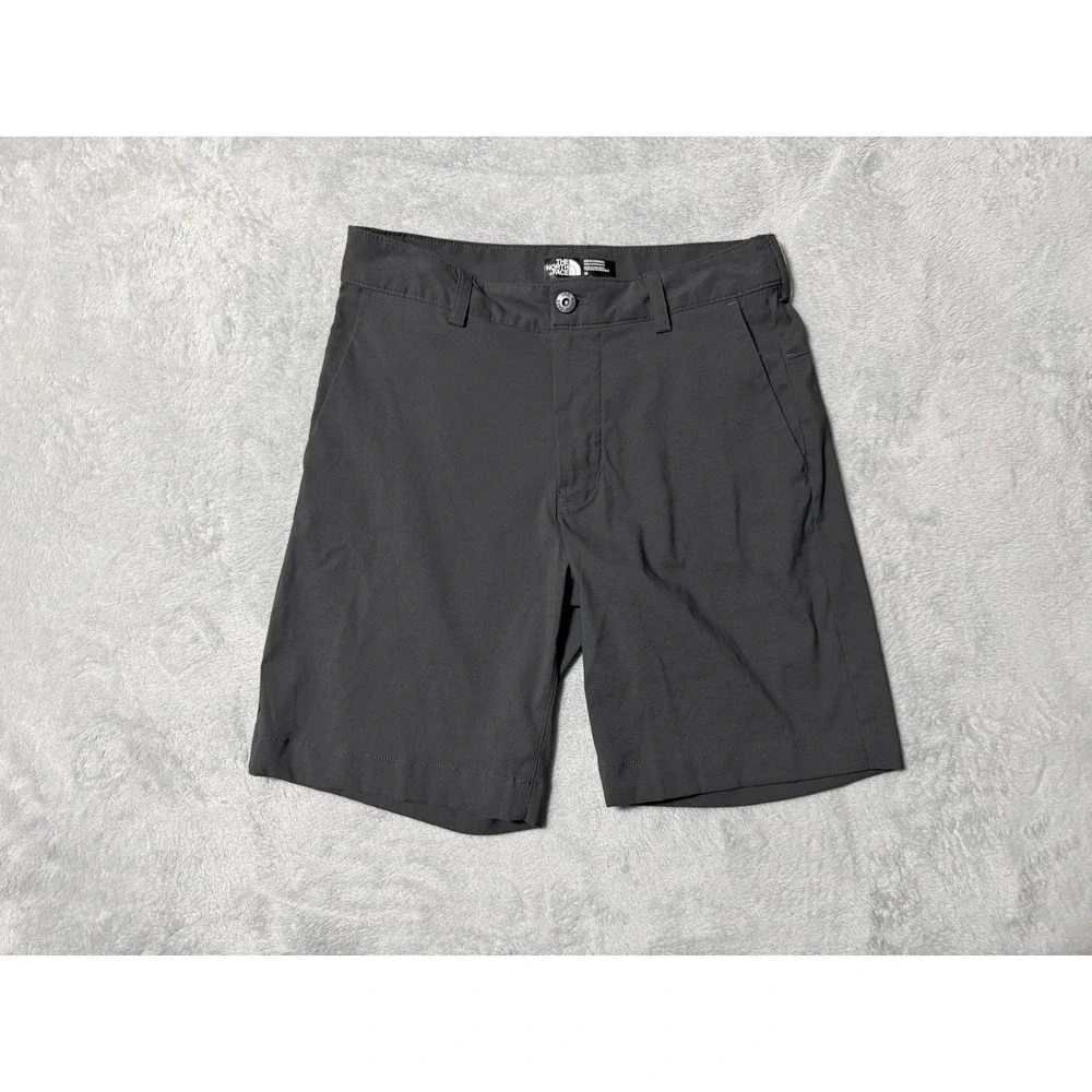 The North Face Rockaway Shorts Mens 29 Outdoor Athleisure Gray Nylon